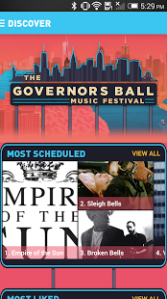 Governors Ball Smartphone App